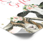 Poster Symbole Fille d'animal de ferme Cartes et cadeaux (Coin)