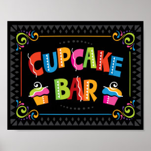 POSTER SYMBOLE FIN DE LA BARRE DE CUPCAKE