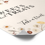 Poster SYMBOLE Fleur sauvage Boho Sucres Et Traitements S (Coin)