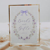 Poster Symbole Fleur sauvage de livres et de cadeaux pour