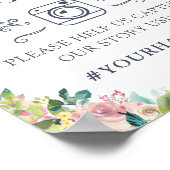 Poster Symbole floral Blush Greenery Eucalyptus (Coin)