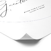 Poster Symbole floral Dusty Blue Boho (Coin)