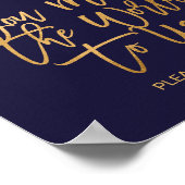 Poster SYMBOLE Floral Mariage Invité Automne (Coin)