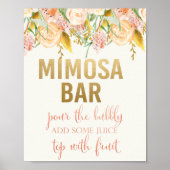 Poster SYMBOLE Floral Mimosa Bar (Devant)