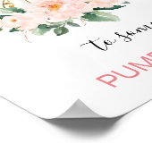 Poster Symbole Floral Pink Gold Citrouille (Coin)