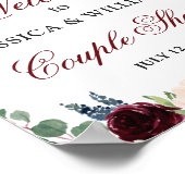 Poster Symbole Floral Welcome Couple Douche de la marine  (Coin)
