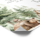 Poster Symbole Forêt Bois Animaux Famille Traditions (Coin)