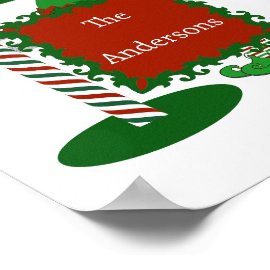 Poster Symbole Fun Reindeer Grange avec Camion et Elf Sig (Coin)