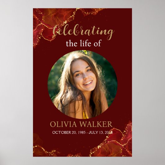 Poster Symbole funéraire de la Bourgogne et de l'or (Devant)