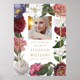 Poster Symbole funéraire de la fête de la vie