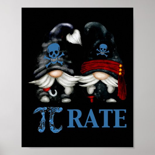 Poster Symbole Funny Octopus Pi Day pour professeur de ma (Devant)