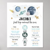 Poster Symbole Galaxie de l'espace extra-atmosphérique (Devant)