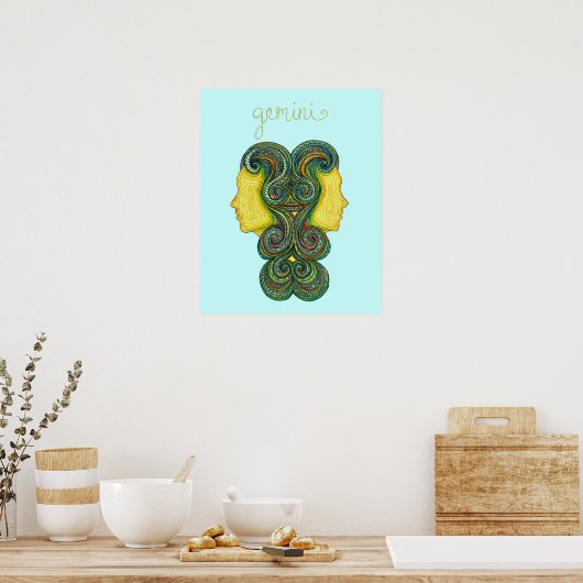 Poster Symbole Gemini (Cuisine)