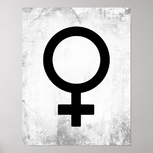 Poster Symbole genre féminin (Devant)