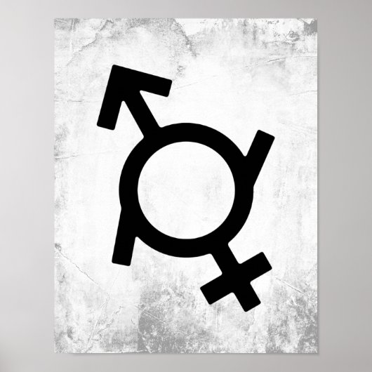 Poster Symbole genre féminin et masculin (Devant)