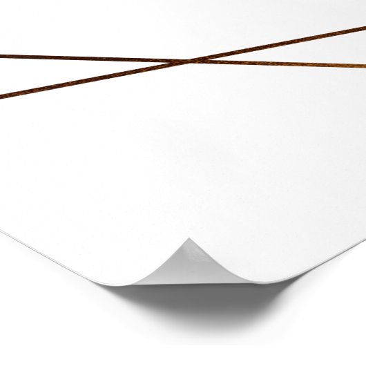 Poster Symbole Gold Frame Eucalyptus Mariage Faveur (Coin)