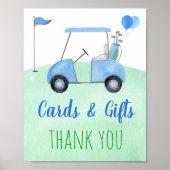 Poster Symbole Golf First Birthday Par-tee Cards & Gifts (Devant)