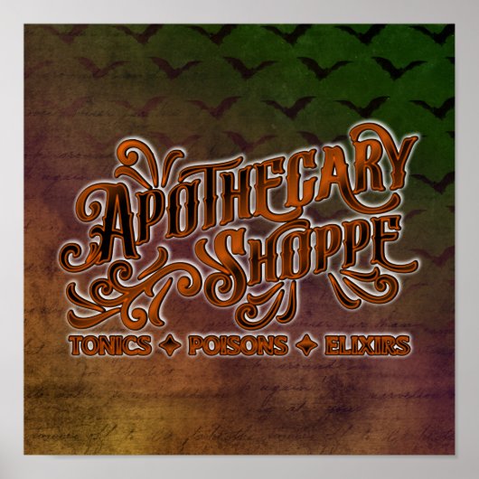 Poster Symbole gothique d'Halloween Shoppe (Devant)