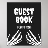 Poster Symbole gothique du Baby shower d'Halloween (Devant)