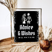 Poster Symbole gothique Halloween Squelette Conseils et V