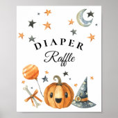 Poster SYMBOLE Halloween Baby shower Déchets (Devant)