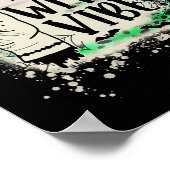 Poster Symbole Halloween Bad Witch Vibes de paix main Hal (Coin)