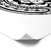 Poster Symbole Hamsa inspiré 2 (Coin)