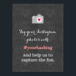 Poster SYMBOLE Hashtag Love Camera Chalkboard Instagram<br><div class="desc">Love Camera Instagram Mariage Photos Hashtag Mariage Signs.</div>