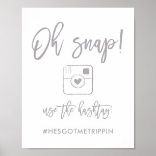 Poster Symbole Hashtag Oh Snap