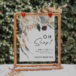 Poster Symbole Hashtag Oh Snap Floral Blanc<br><div class="desc">Nous avons conçu ce symbole Oh Snap Floral Blanc pour compléter votre mariage tropical foncé rustique. Avec son aquarelle bohème verdoyante et ses fleurs d'hiver boho modernes, dont la protéa, la dahlia et le lotus séché, le design est sûr de mettre en valeur votre moody, minimaliste vert et blanc thème....</div>