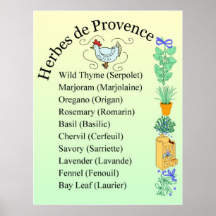Poster Symbole Herbes de Provence