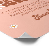 Poster SYMBOLE HIPPIE DAZE Super Déchets (Coin)