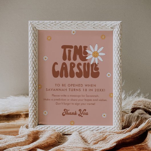 Poster SYMBOLE HIPPIE DAZE temps Super