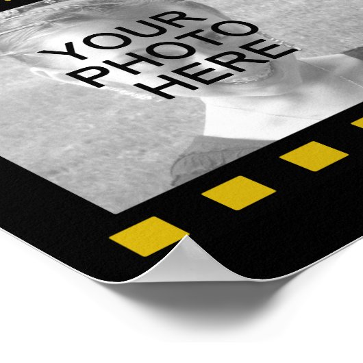 Poster Symbole hollywoodien Film Reel Photo Collage (Coin)