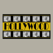 Poster Symbole hollywoodien Film Reel Photo Collage