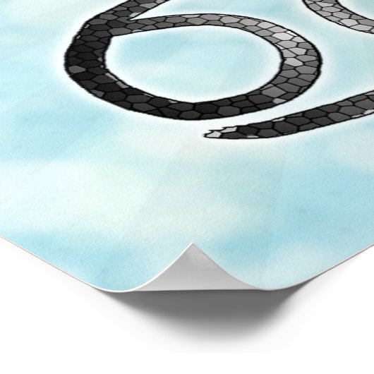 Poster Symbole Horoscope Cancer (Coin)