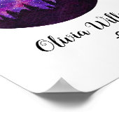 Poster Symbole Horoscope de Constellation Rose (Coin)