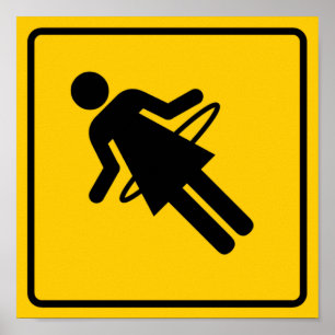 Poster SYMBOLE Hula Hoop Zone Highway