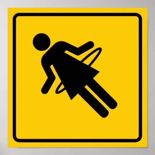 Poster SYMBOLE Hula Hoop Zone Highway (Devant)