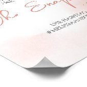 Poster Symbole hyper tendance boho rose floral rose rose  (Coin)