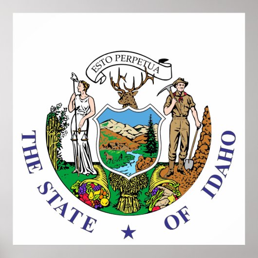 Poster Symbole Idaho (Devant)