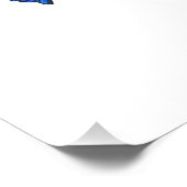 Poster Symbole infini de papillons Morpho bleus (Coin)