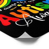Poster Symbole infini de sensibilisation à l'autisme acce (Coin)