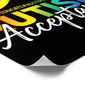 Poster symbole infini de sensibilisation et d'acceptation (Coin)