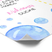 Poster Symbole Jalon de l'anniversaire de la fille canard (Coin)