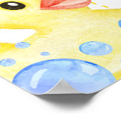 Poster Symbole Jalon du canard en caoutchouc 1er annivers (Coin)