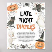 Poster SYMBOLE JOLIE Baby shower Halloween Late Night Dia (Devant)
