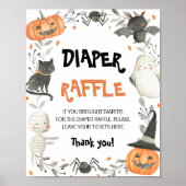 Poster SYMBOLE JOLIE Halloween Baby shower Déchets (Devant)