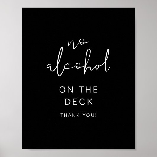 Poster SYMBOLE JOVI Edgy Black Modern Sans Alcool (Devant)