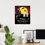 Poster SYMBOLE Joyeux Halloween Maman Rose (Bureau à domicile)